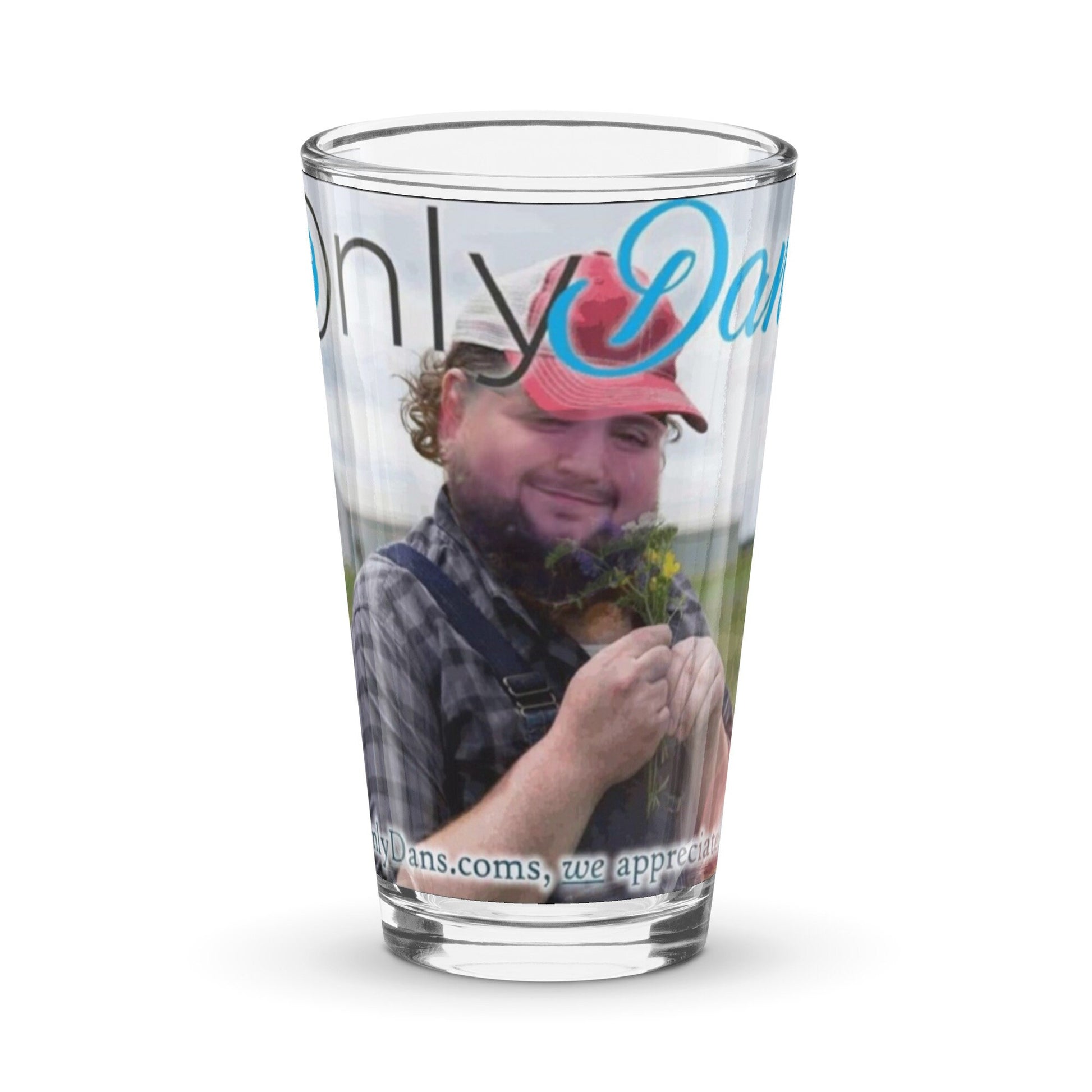 Only Dans Shaker pint glass by PaintWithJosh