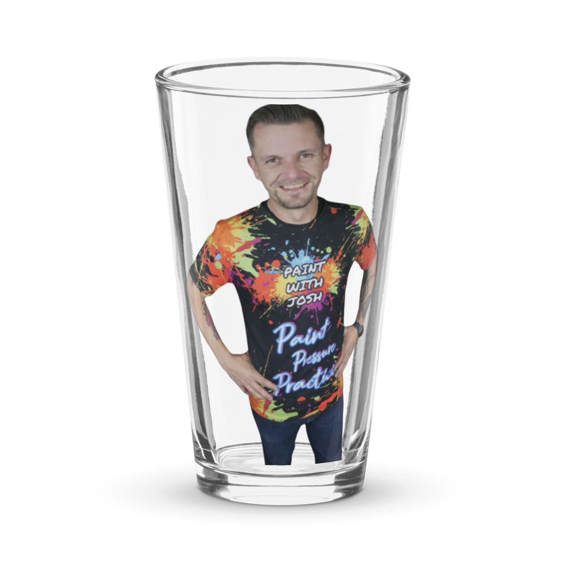 PaintWithJosh Shaker pint glass by PaintWithJosh