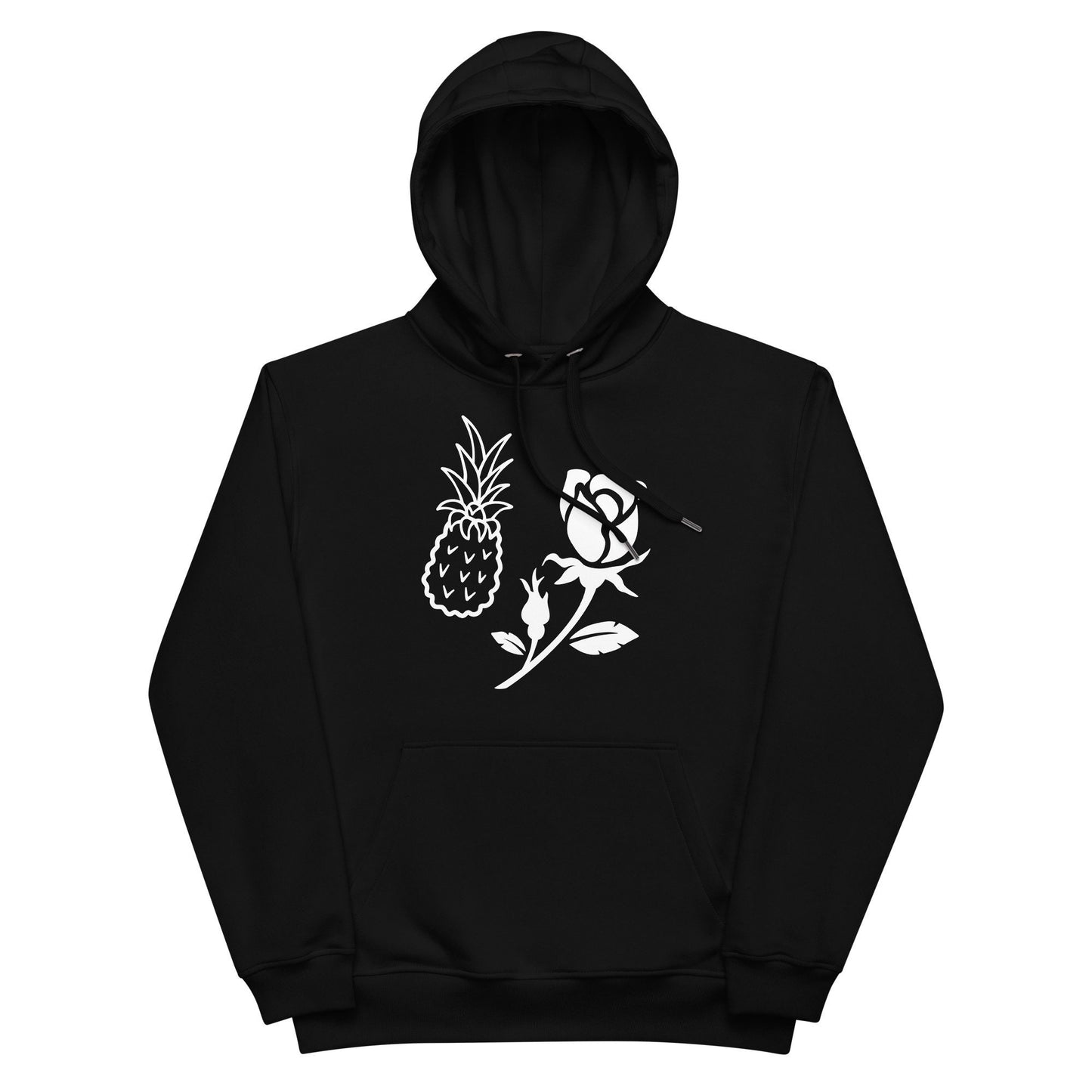 Clothing - Pineapple & Rose Premium eco Hoodie