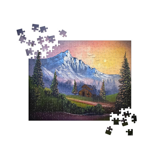 Beaver Creek Cabin Jigsaw Puzzle by PaintWithJosh