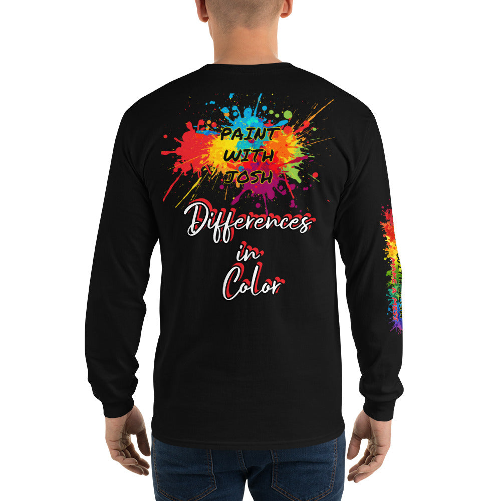 Clothing - Differences In Color Men’s Long Sleeve Shirt by PaintWithJosh