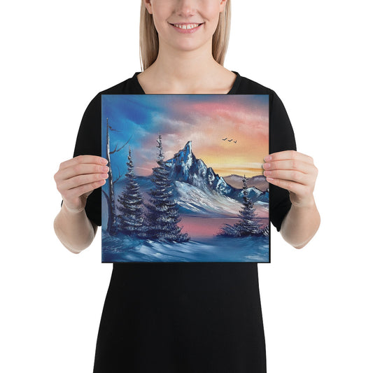 Canvas Print - Sunrise Mountain 3 by PaintWithJosh