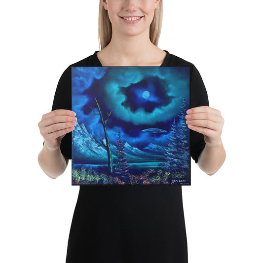 Canvas Print - UFO Lake Landscape by PaintWithJosh