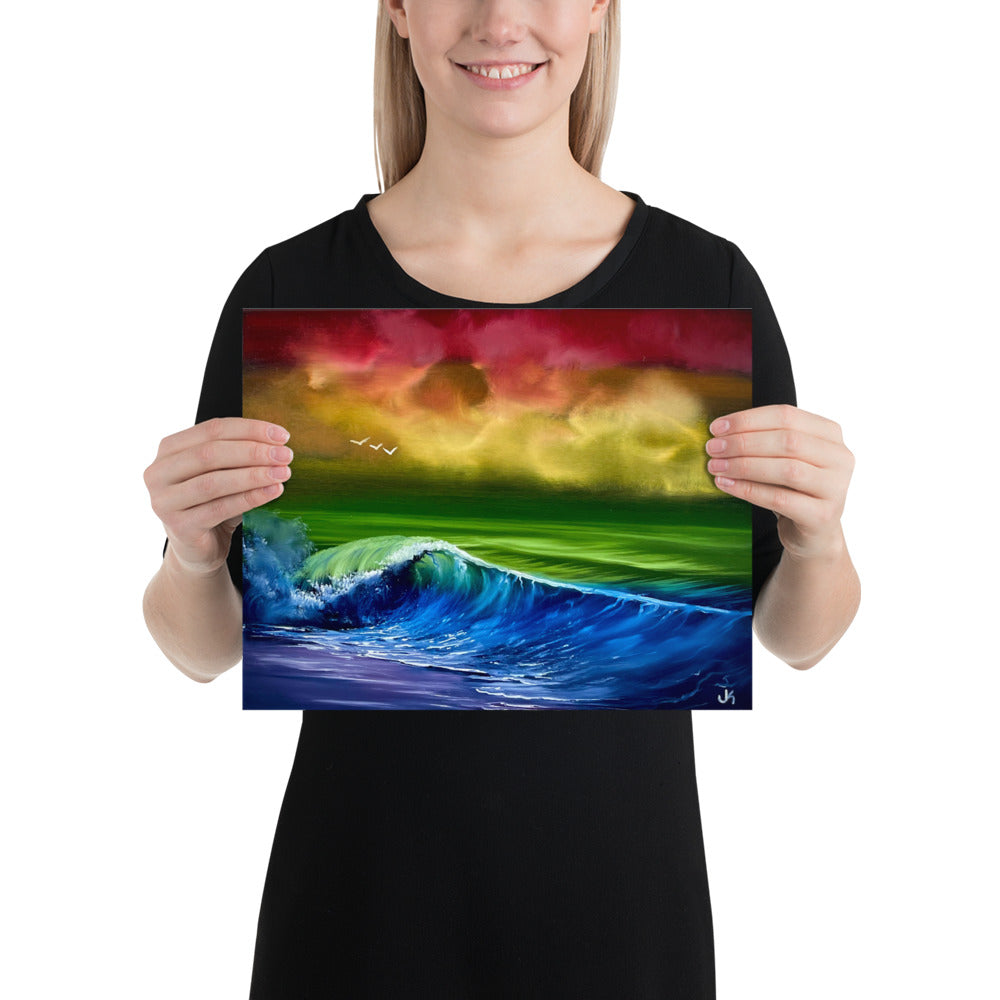 Poster Print - Pride Flag Seascape by PaintWithJosh