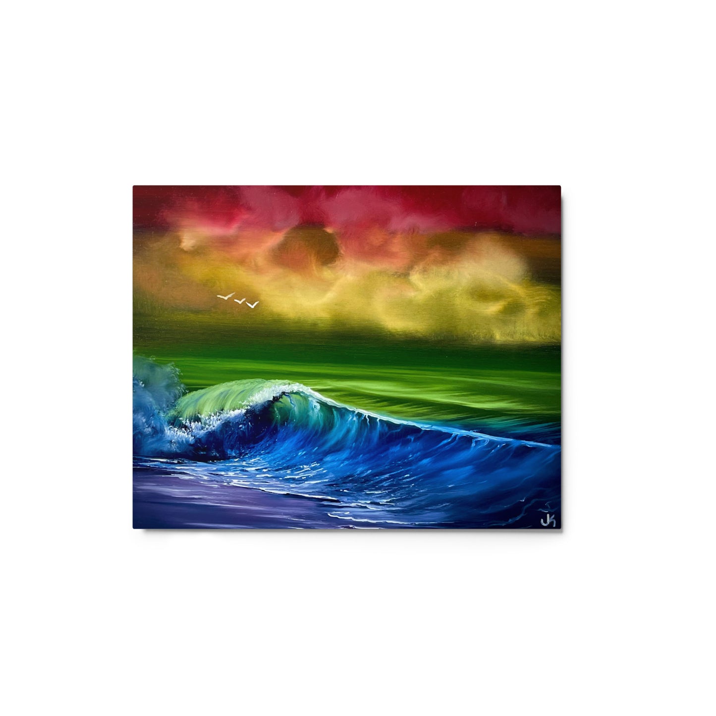 Metal Print - Pride Flag Seascape by PaintWithJosh