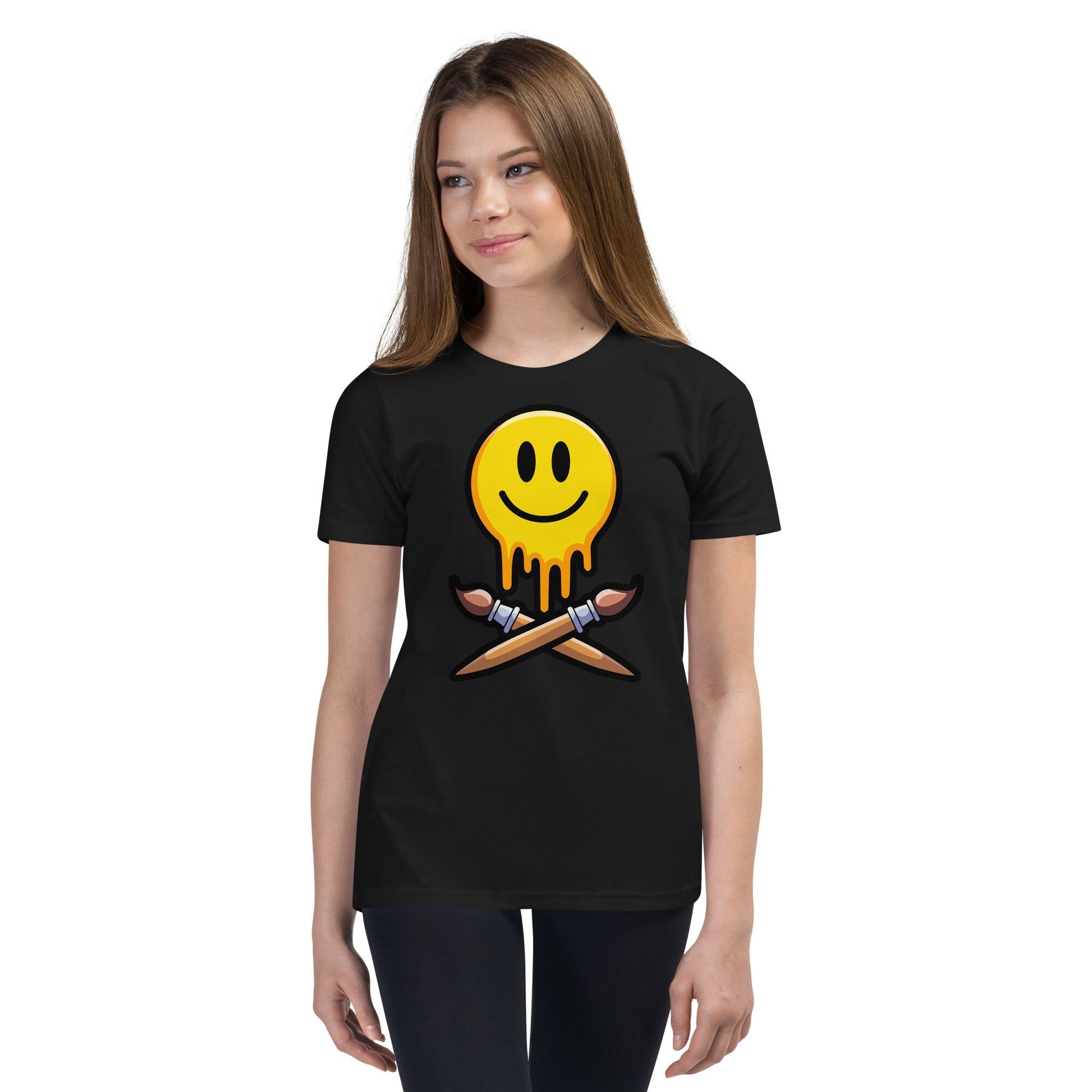 The Grinning Painter Kids T-Shirt - Front Print