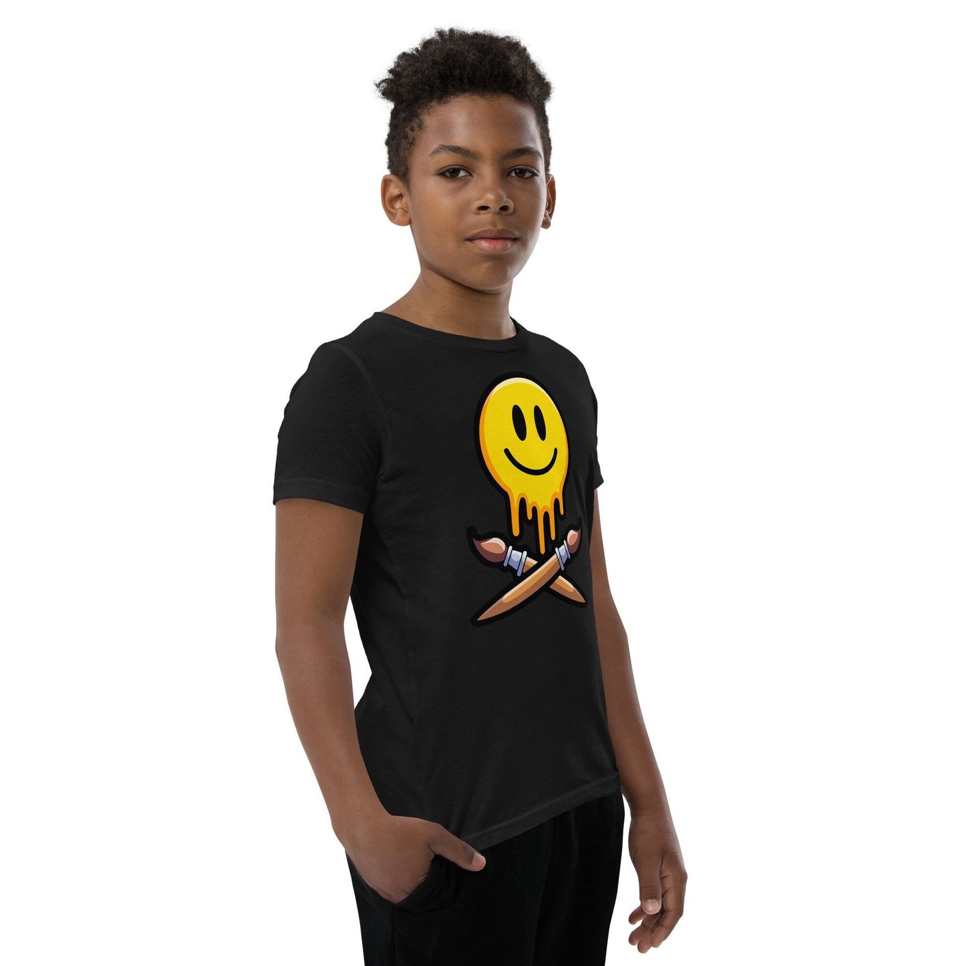 The Grinning Painter Kids T-Shirt - Front Print