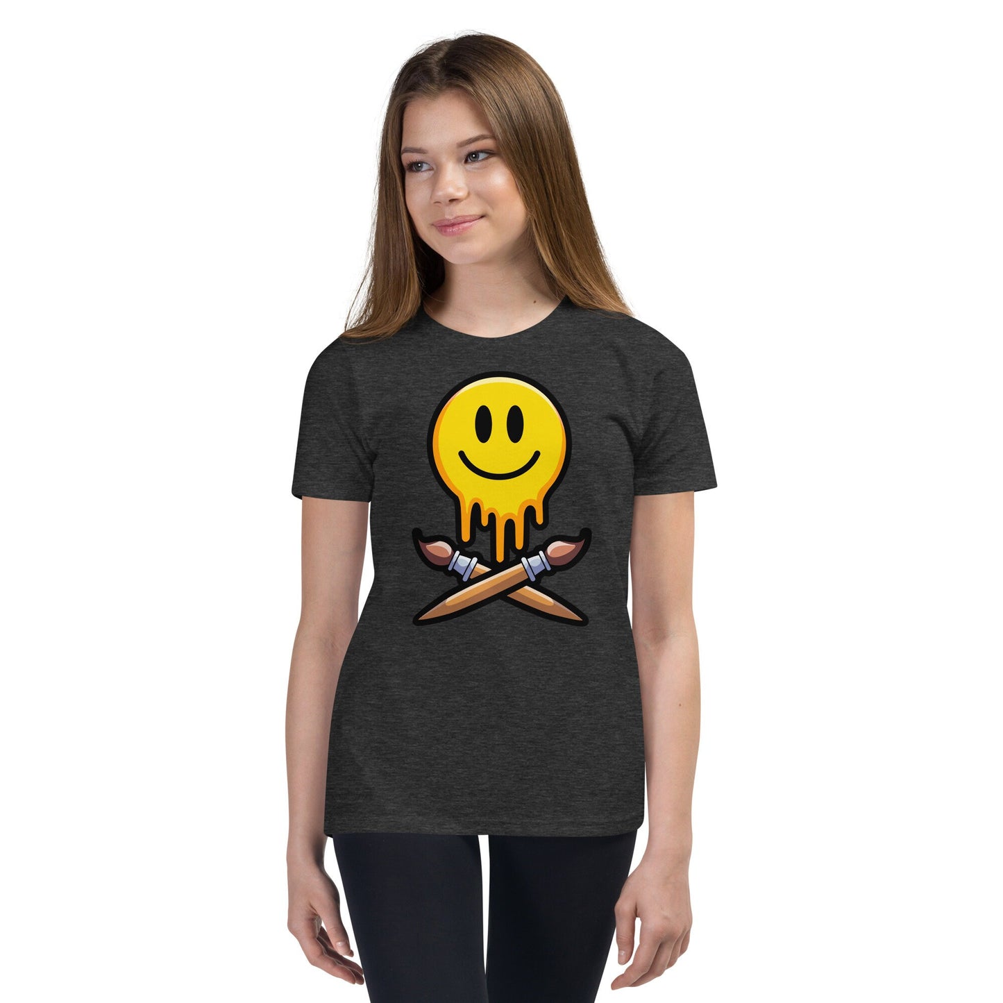 The Grinning Painter Kids T-Shirt - Front Print