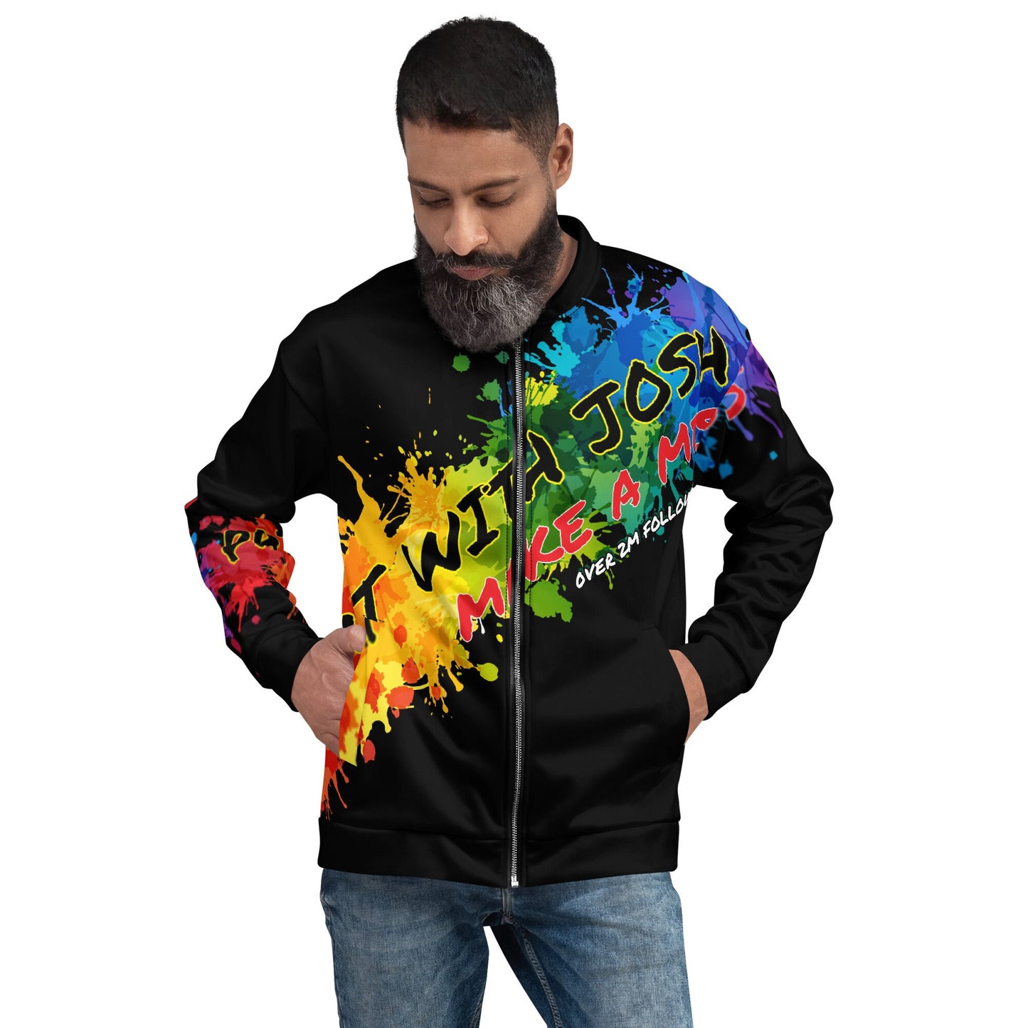 Clothing - PaintWithJosh 2M Follower Unisex Bomber Jacket